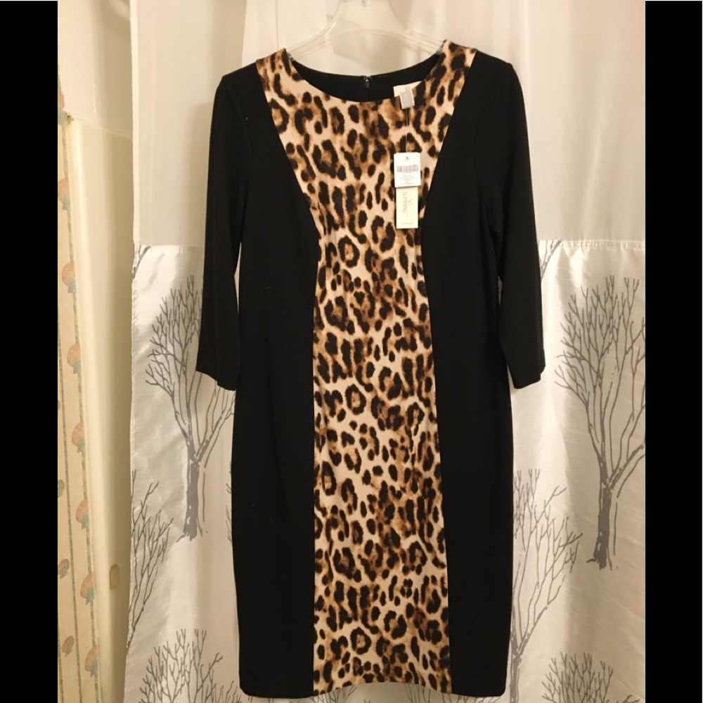 Chico’s jaguar print dress